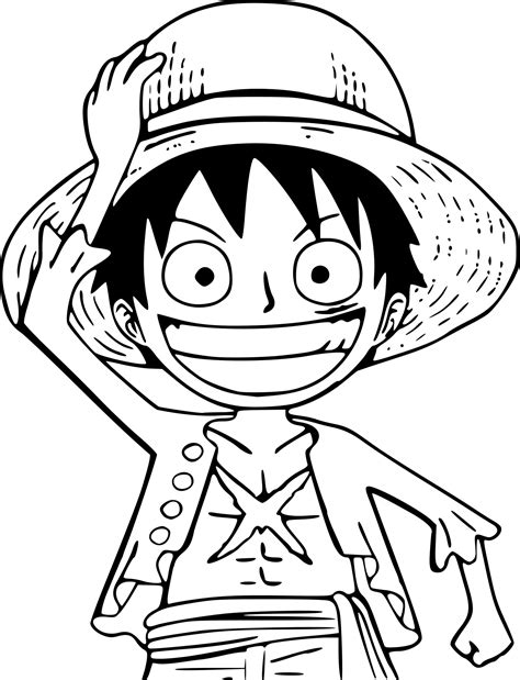 Coloriage Petit One Piece à Imprimer