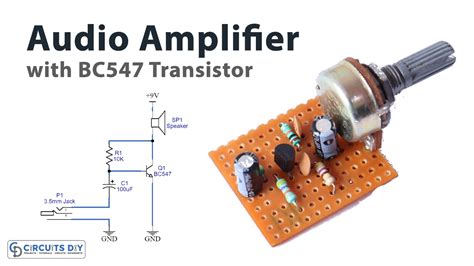 Simple Basic Audio Amplifier With BC Transistor