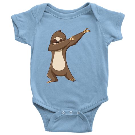 Cute Funny Dancing Sloth Romper Onesie For Baby Boys And Baby Girls