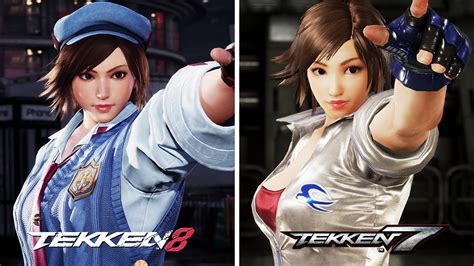 Asuka Kazama Tekken 8 Vs Tekken 7 Gameplay Comparison Youtube