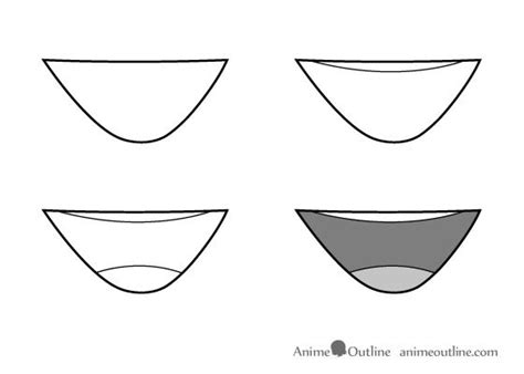 Drawing Anime Mouth Step By Step Manga Mouth Anime Mouth Drawing