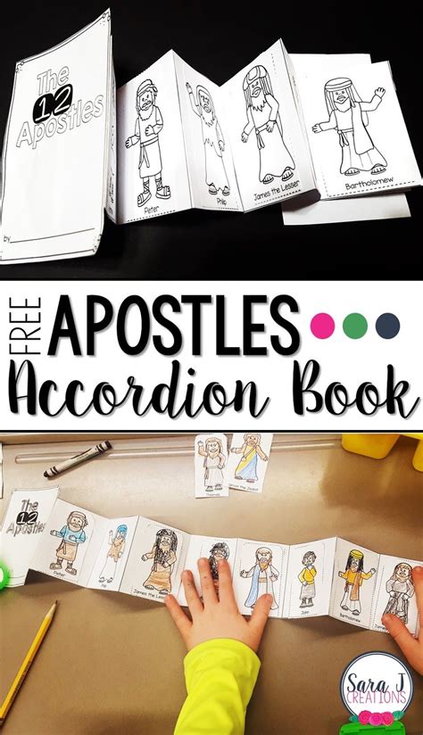 Free 12 Apostles Accordion Style Mini Book Is The Perfect Activity For