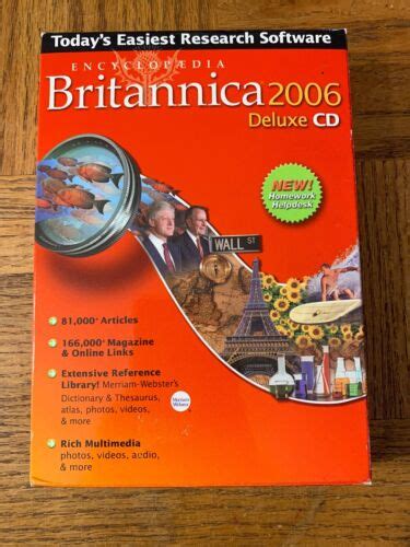 Encyclopedia Britannica 2006 Deluxe Cd Rom Ebay