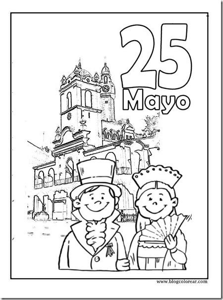 Colorear Dibujos 25 De Mayo Argentina Colorear Dibujos Infantiles