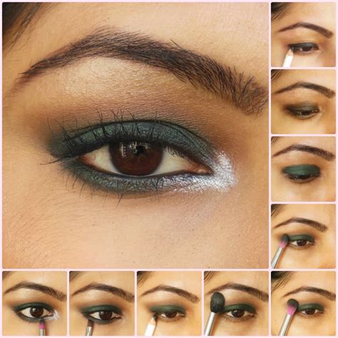 Eye Makeup Tutorial Dark Green Smokey Eyes Beauty Fashion