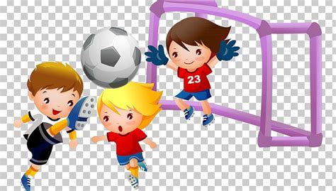 Play Football Child Png Clipart Ball Boy Cartoon