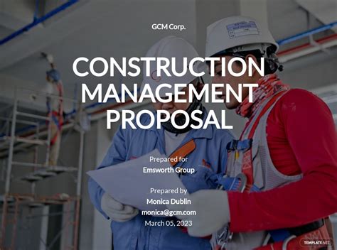 Free Construction Proposal Pdf Templates 50 Download
