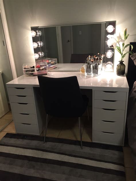 I bought a table, table legs, drawer set and a chair from someone. 23+ DIY Makeup Room Ideas, Organizer, Storage and ...