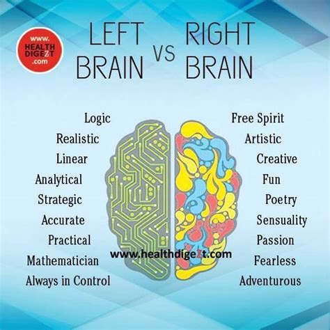Left Brain Vs Right Brain Right Brain Brain Images Brain Gym