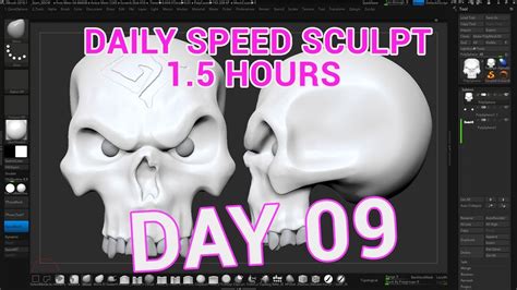 Daily Speed Sculpt Practice Day 09 Zbrush 15 Hours Youtube