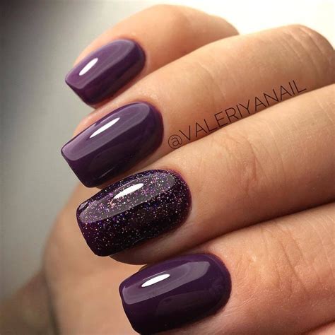 Pin By Joan Zeiger On Black And White Nail Art Plum Nails Purple