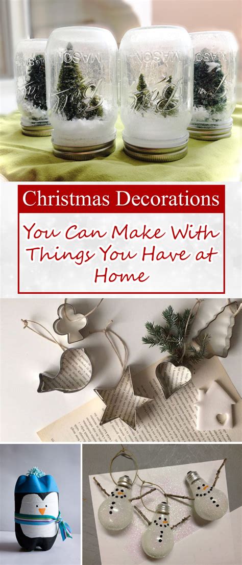 14 Christmas Decorations You Can Make With Things You Have