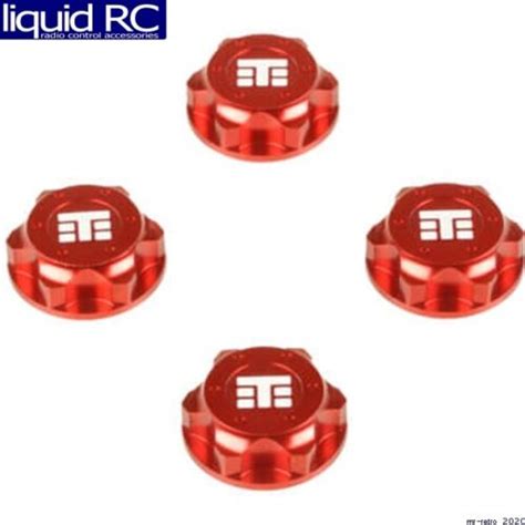 Tekno Rc 5116br Wheel Nuts T Logo 17mm Serrated Red Ano M12x10 4 Pieces Ebay