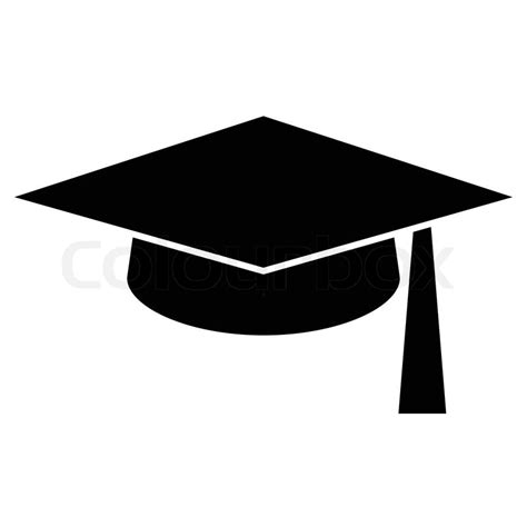 Mortar Board Or Graduation Cap Isolated On A White Background Stock