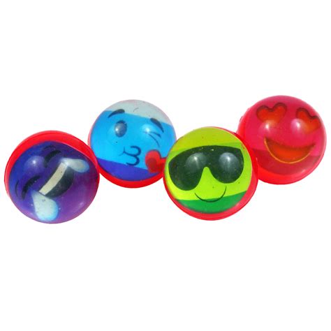 Emoji Bouncy Balls 1 14 Inch 31mm 12 Count Rebeccas Toys And Prizes