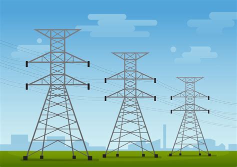 High Voltage Tower Vector Art Icons And Graphics For Free Download