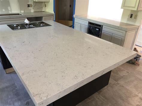 Hanstone quartz is what we selected and it looks like marble! CARRARA MIST | QUARTZ COUNTERTOPS INSTALLER Near Me ...