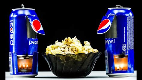 Diy Amazing Popcorn Machine From Pepsi Can Youtube