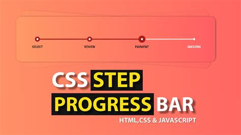 Create Step Progress Bar Using Html And Css Html Css Step Progress