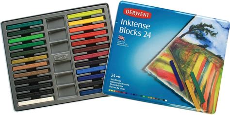 Derwent Inktense Blocks Watercolour Paints Tin Set Of Amazon Co