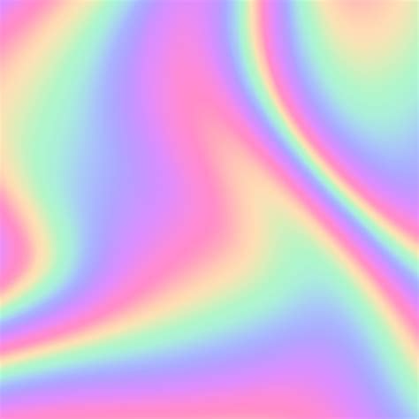 Rainbow Metallic Gradients With Holographic Colors Vector Rainbow