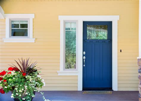 Top 8 Front Door Colors for Yellow Houses | Fixr