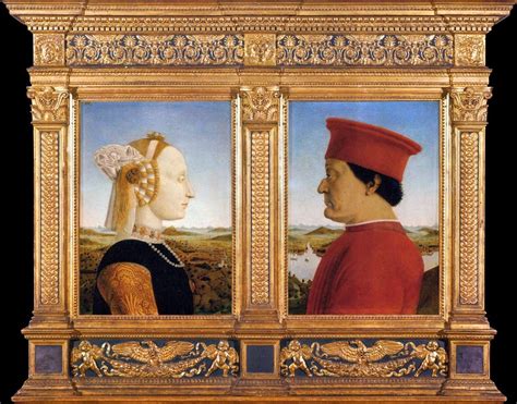 Piero Della Francesca Retrato De Federico Da Montefeltro Y Su Esposa