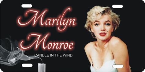 Personalized Novelty License Plate Marilyn Monroe Candle In The Wind Custom License Plates
