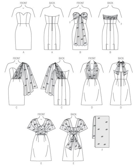 Butterick B6131 Misses Dress And Sash Separate Pieces Etsy