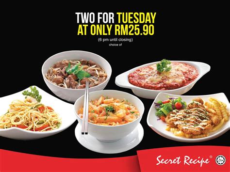 Order yours now and remember to use our pizza hut promo code to save more! Secret Recipe 2 Dinner Dishes RM25.90 (Dine-in) 6PM Until ...