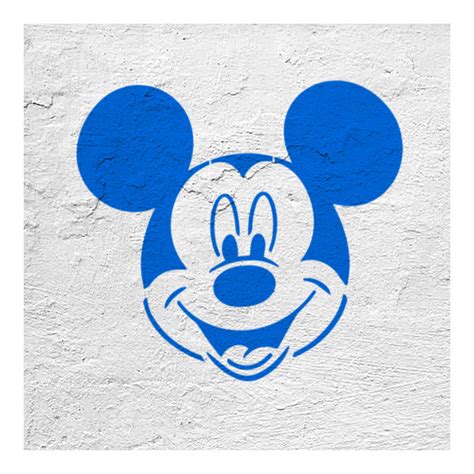 Mickey Mouse Stencil N4 Disney Cartoon Stencil For Nursery Decoration