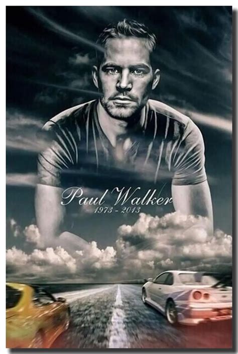 Mt Free Shipping Action Movie Paul Walker Fast And Furious 7 Hd Fabric