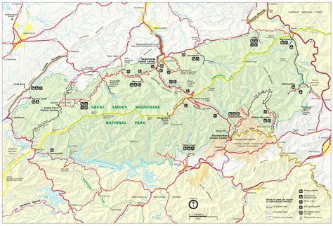 Great Smoky Mountains Maps Just Free Maps Period