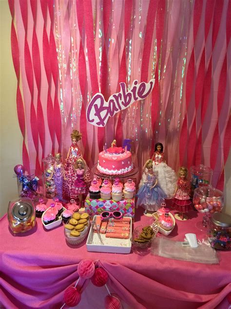 Pin By Connie Thomas On Parties Ive Decorated Barbie Birthday Party Barbie Party Decorations