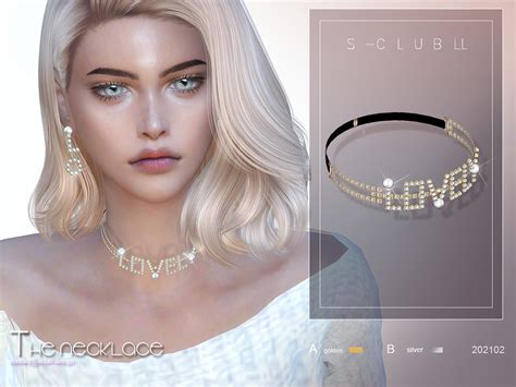 Ожерелье Ts4 Ll Necklace 202102 Симс 4