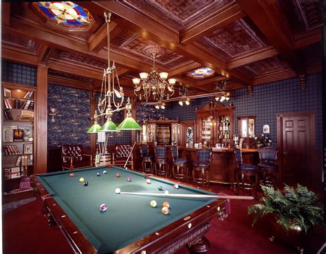 Masculine Billiard Room And Barthe Ultimate Man Cave Game Room