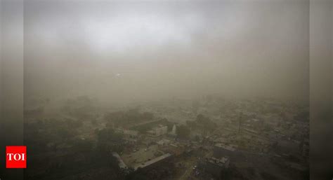 live updates dust storm rain hit delhi ncr flights diverted the times of india