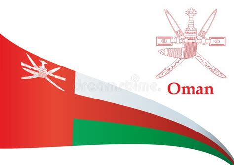 Flag Of Oman Sultanate Of Oman Stock Vector Illustration Of Label