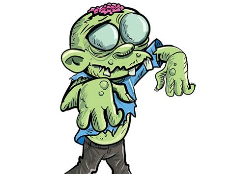 Cartoon Zombie Drawing At Explore Collection Of