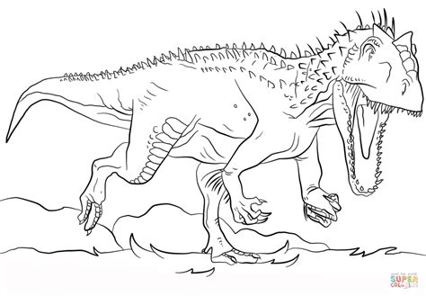 Jurassic world kolorowanka do wydruku kolorowanki do druku e. Kolorowanka Indominus Rex | Kolorowanki dla dzieci do druku
