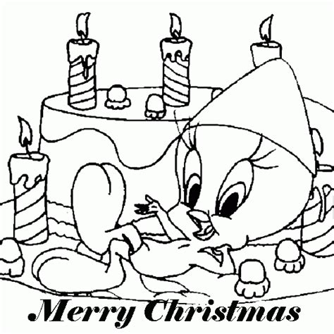 Tweety bird printable coloring pages. Tweety Bird Christmas Coloring Pages To Print | Kids ...