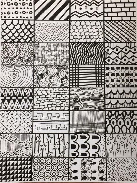 Miss French Fry Makes Art Lines And Doodles Pattern Art Zentangle