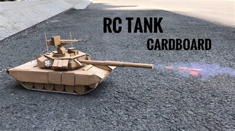 How To Make Rc Tank With Cardboard That Shoots Rc T 90 Tank Youtube