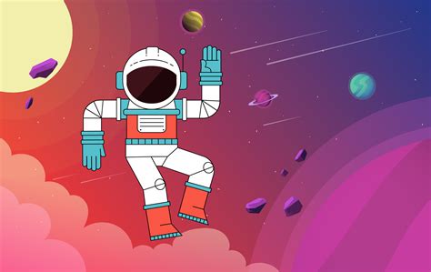 Vector Beautiful Outer Space Illustration 239783 Vector Art At Vecteezy