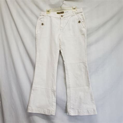 Old Navy Bootcut Stretch Low Waist White Jeans Women Size 10 Regular Ebay