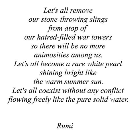 Sufi Poetry Rumi Poetry Quotes Hatred Deep Thoughts How To Become