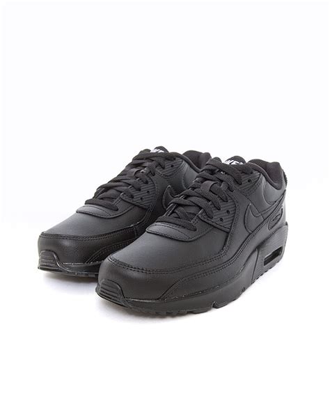 Nike Air Max 90 Leather Gs Cd6864 001 Schwarz Sneakers Schuhe