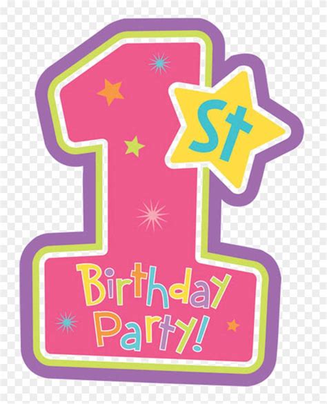 Download 1 Vector Happy 1st Birthday 1st Birthday Logo Png Clipart