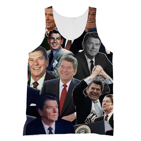 President Ronald Reagan Photo Collage T Shirt Subliworks