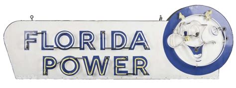 Lot Detail Florida Power Reddy Kilowatt Porcelain Neon Sign